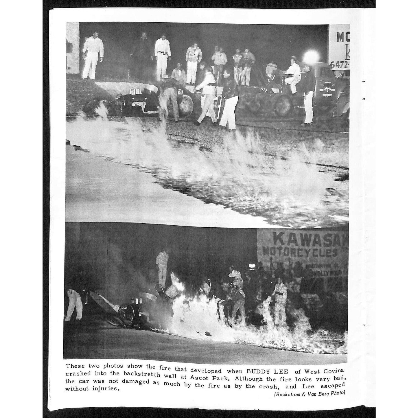 Scarce July 4 1966 CRA "Firecracker Fifty" Auto Racing Program Ascot Park