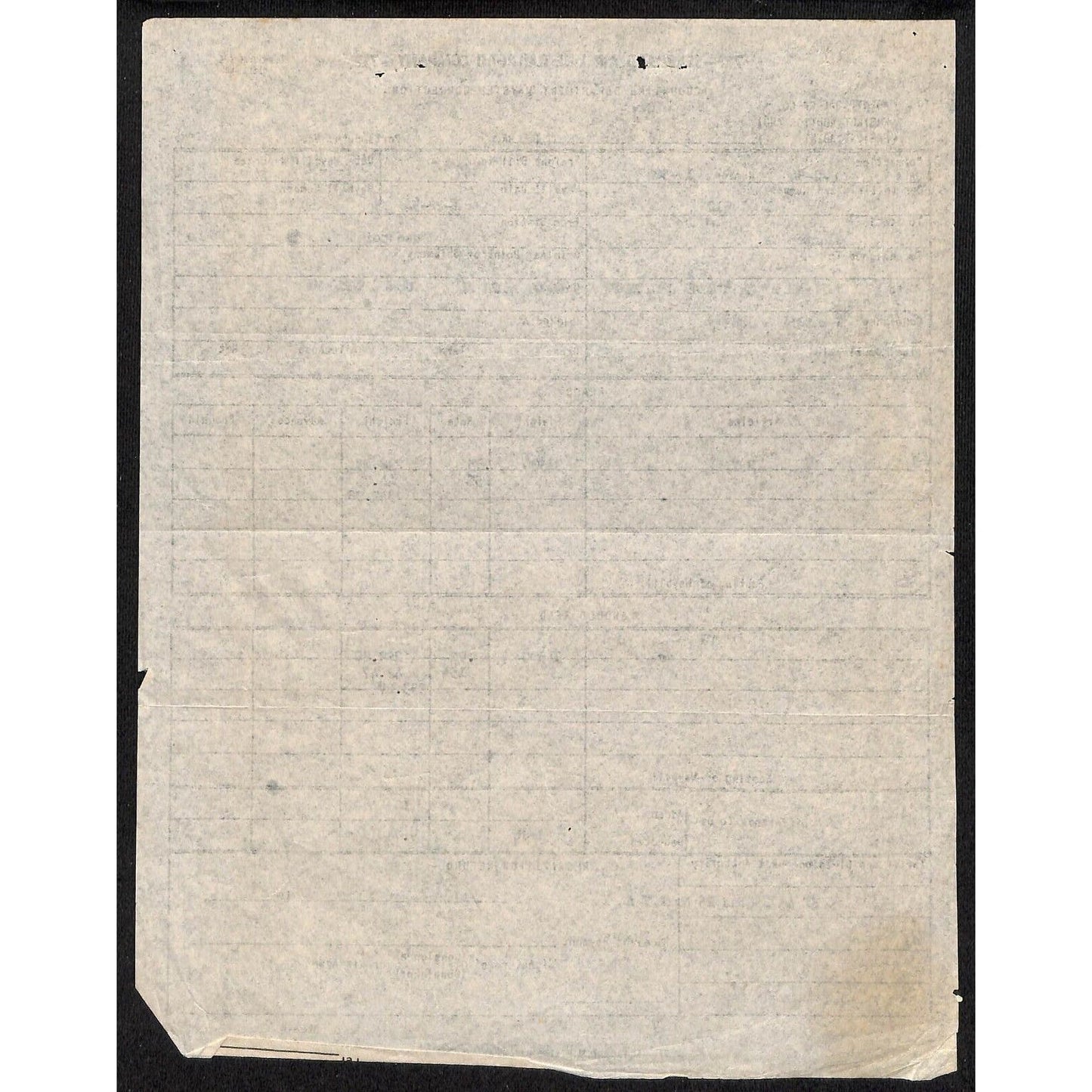 Seaboard Air Line Railroad Co. 1954 Waybill Correction Form