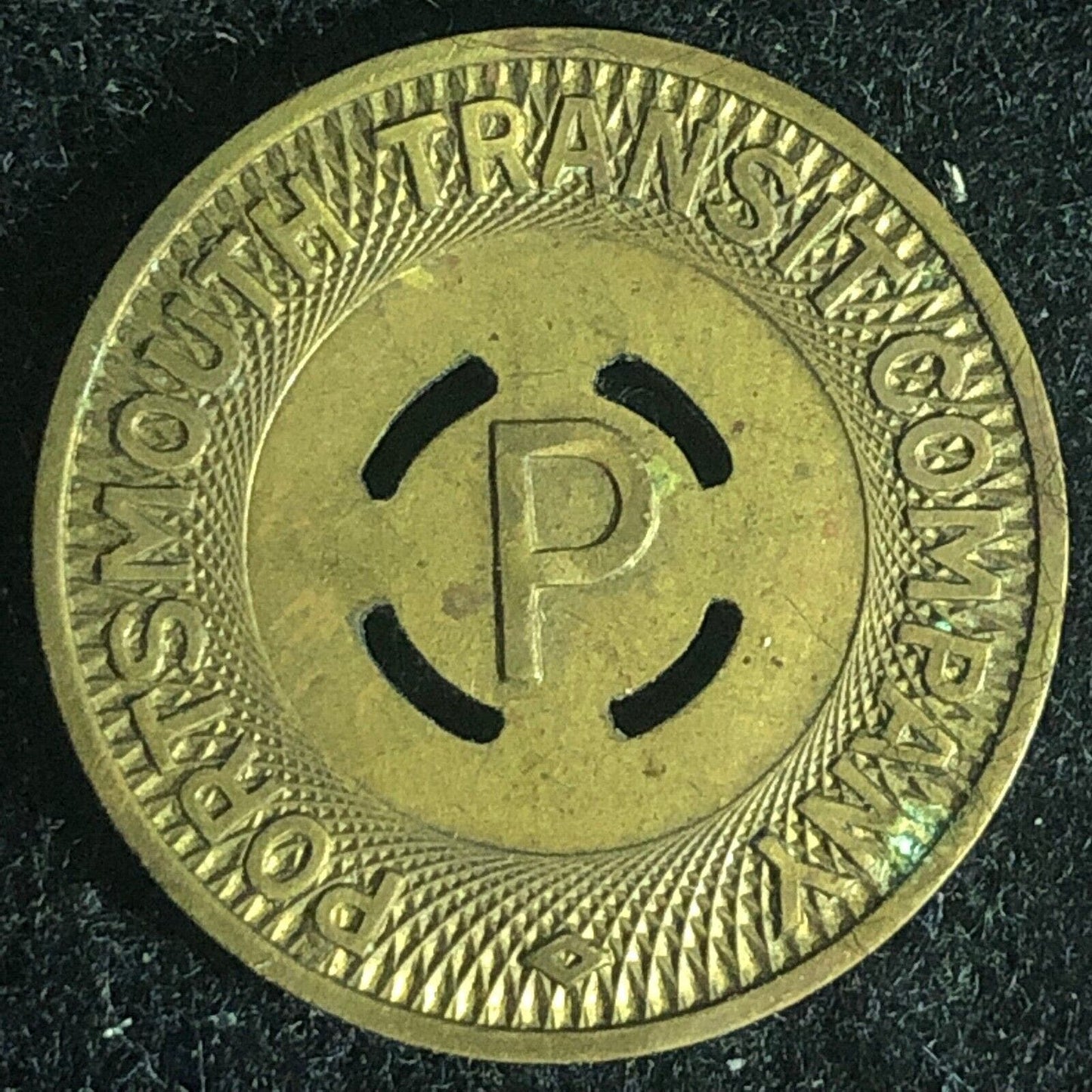 Portsmouth Transit Company One Fare Transit Token 23mm