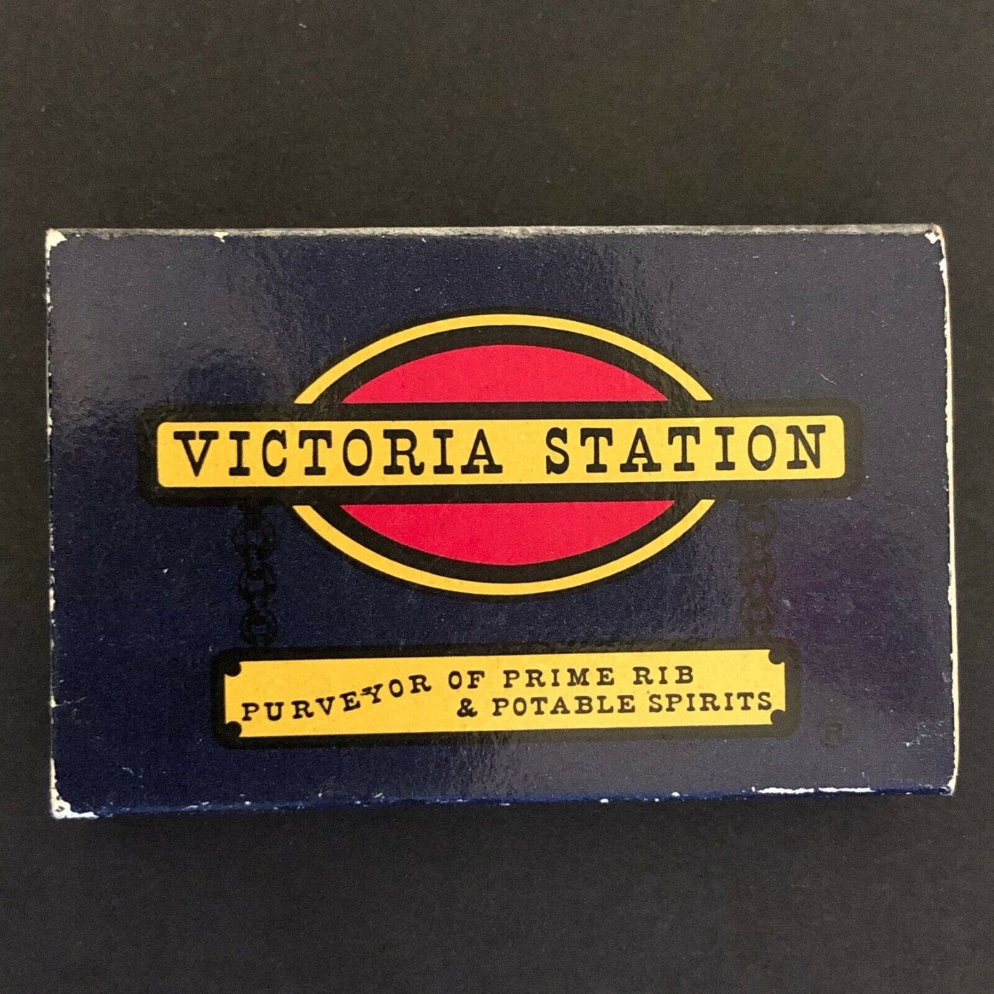 c1990's Vintage Wooden Matchbox / Matchbook "Victoria Station" Many US Cities