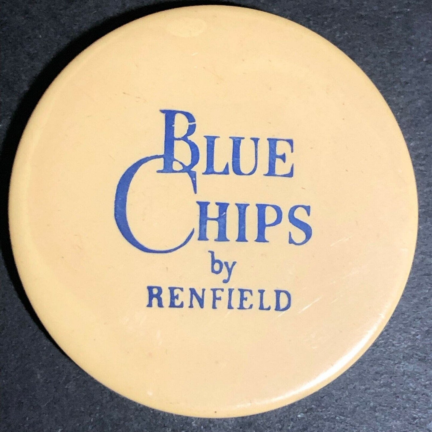Group of 5 Vintage "Renfield Blue Chips" Advertising Poker Chip - Eisenstadt