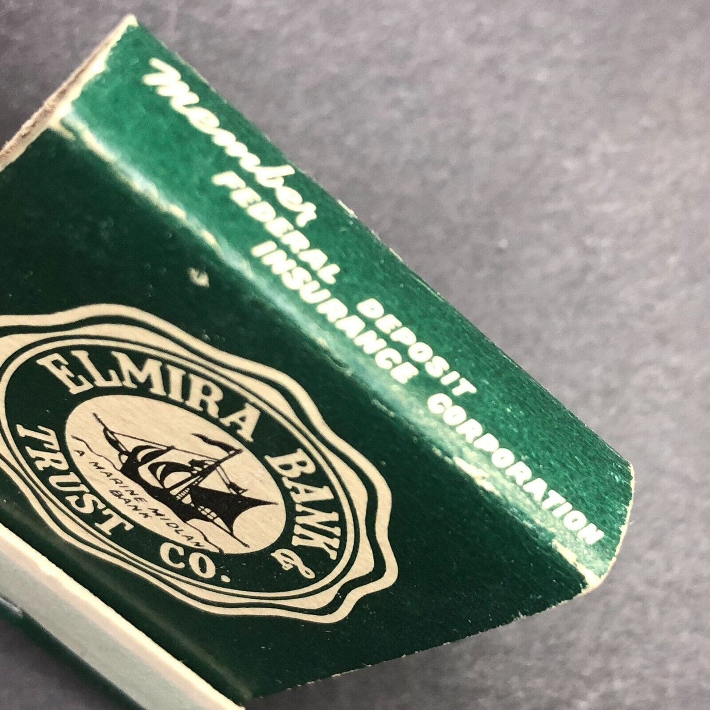 Elmira Bank & Trust Company NY Full Matchbook c1950's Scarce VGC