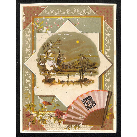 C.E Chittenden Scranton, PA Burdock Blood Bitters Victorian Trade Card