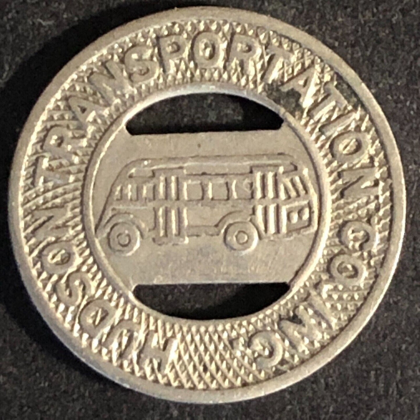 Hudson Transportation Co. (Glens Falls, NY) WM G/F One Fare Bus Token 16mm