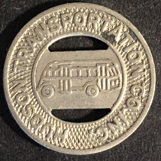 Hudson Transportation Co. (Glens Falls, NY) WM G/F One Fare Bus Token 16mm