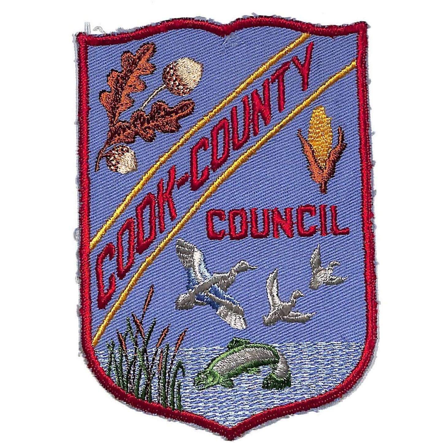 Cook County Council Vintage Embroidered Patch - Outdoors / Hunting / Farm Theme