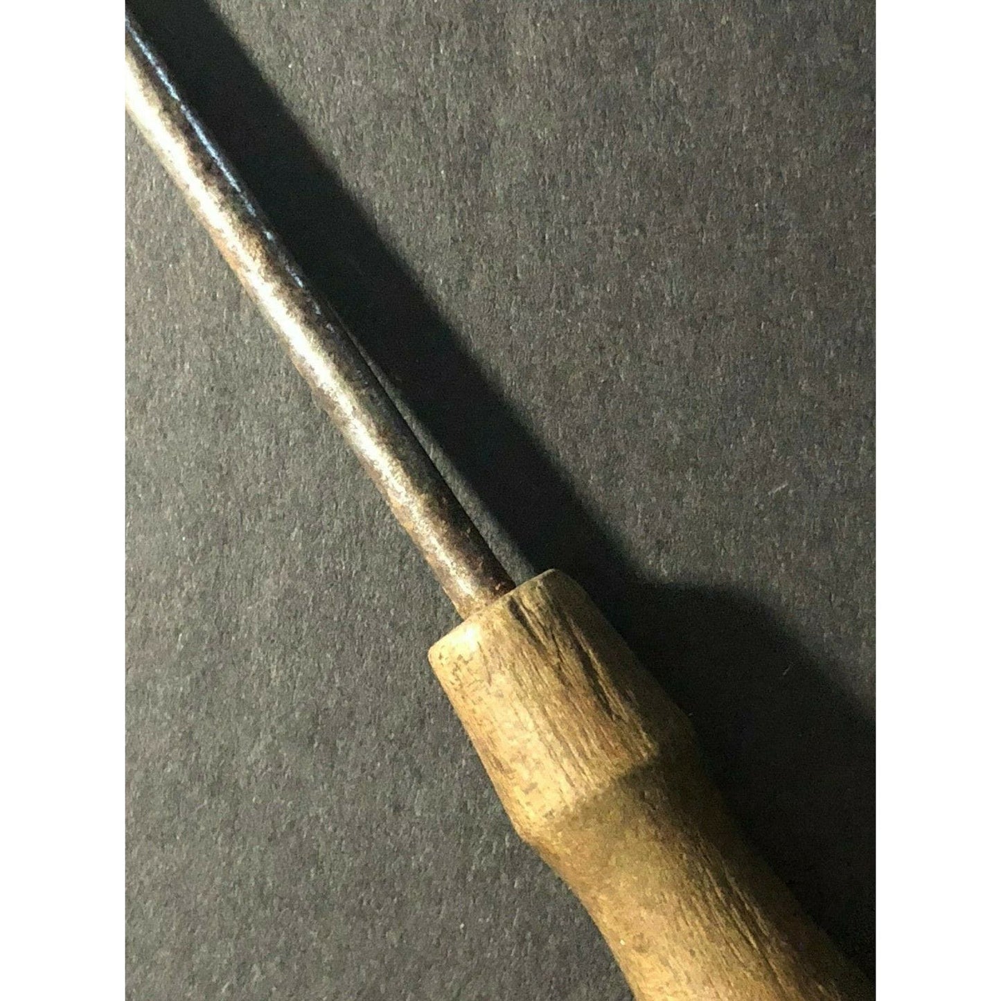 Vintage 4" Button Hook w/ Wooden Handle