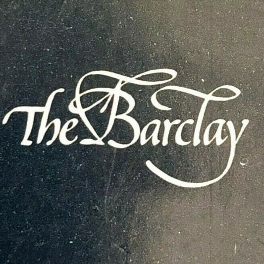 c1970's-80's Wooden Matchbox Matchbook "The Barclay"