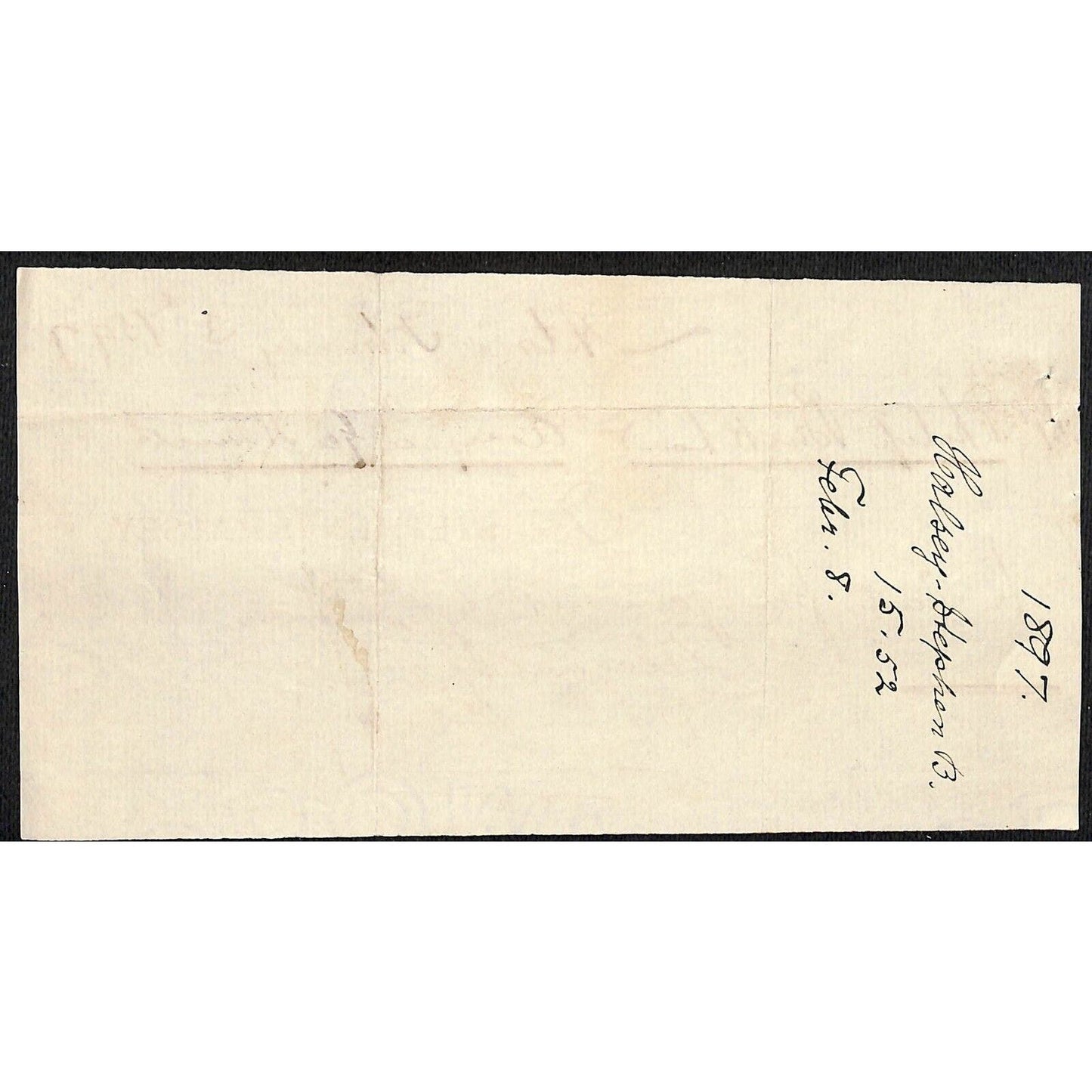 Astoria, NY Stephen B. Halsey 1897 $15.52 Rent Receipt