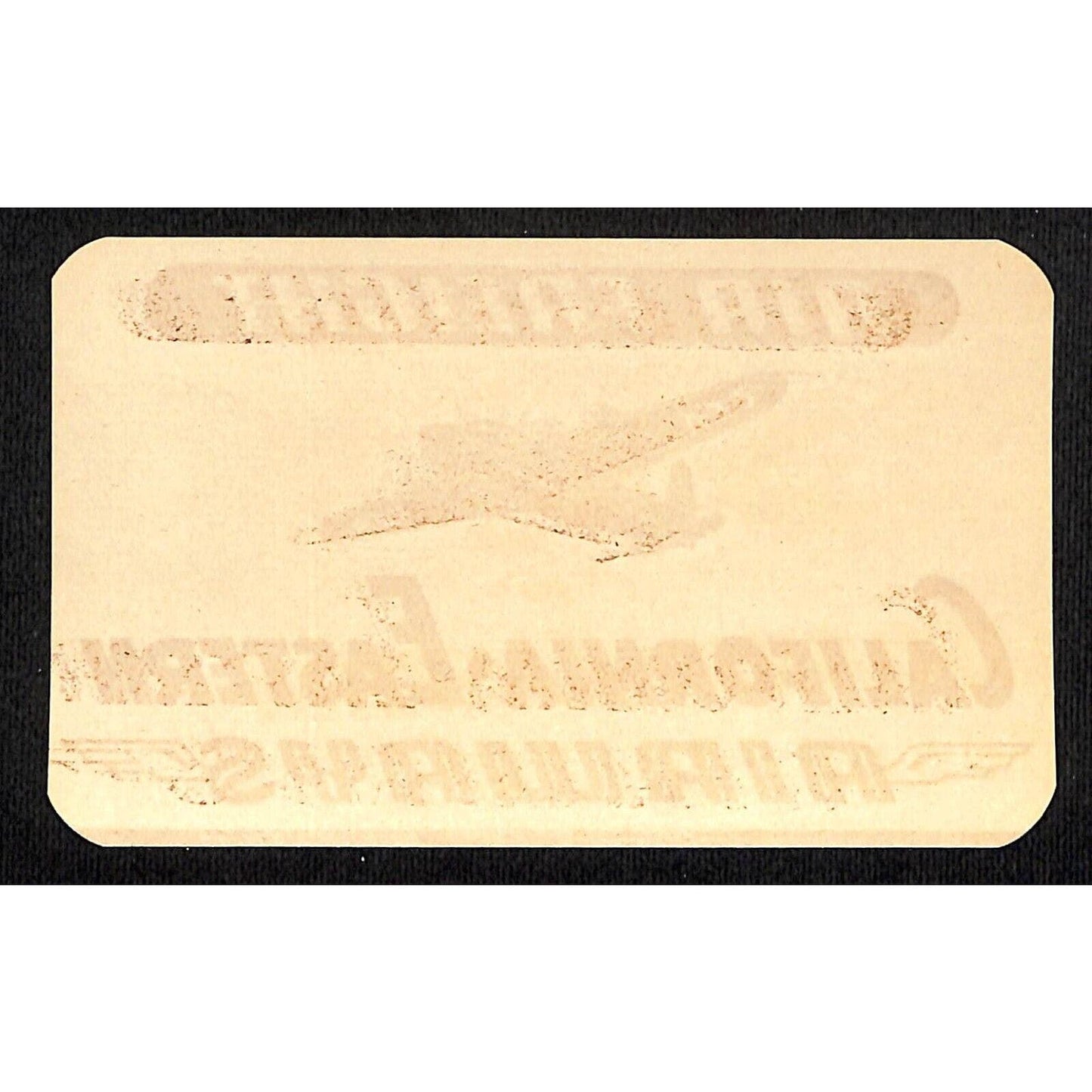 California Eastern Airways (1946-61 Military Contract) Luggage Label Air Freight