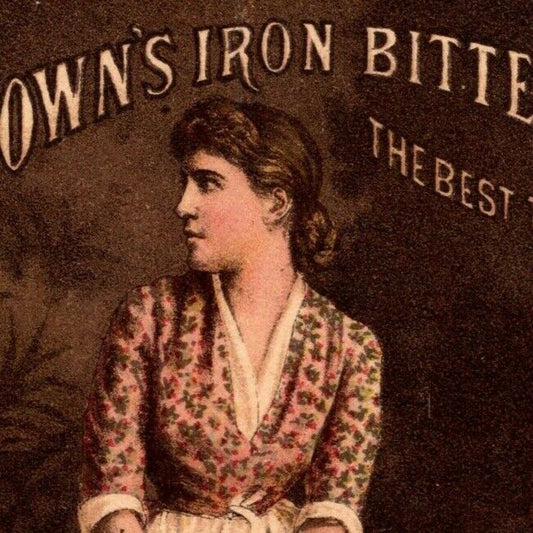 Brown's Iron Bitters Langtry "The Jersey Lily" Baltimore Victorian Trade Card