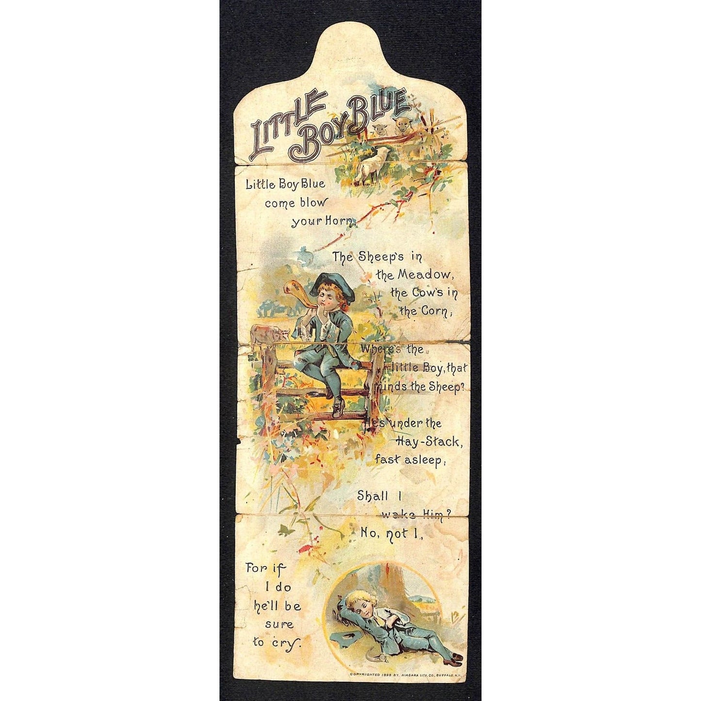 Little Boy Blue Cosmo Buttermilk Chicago Toilet Soap Folded Victorian Trade Card