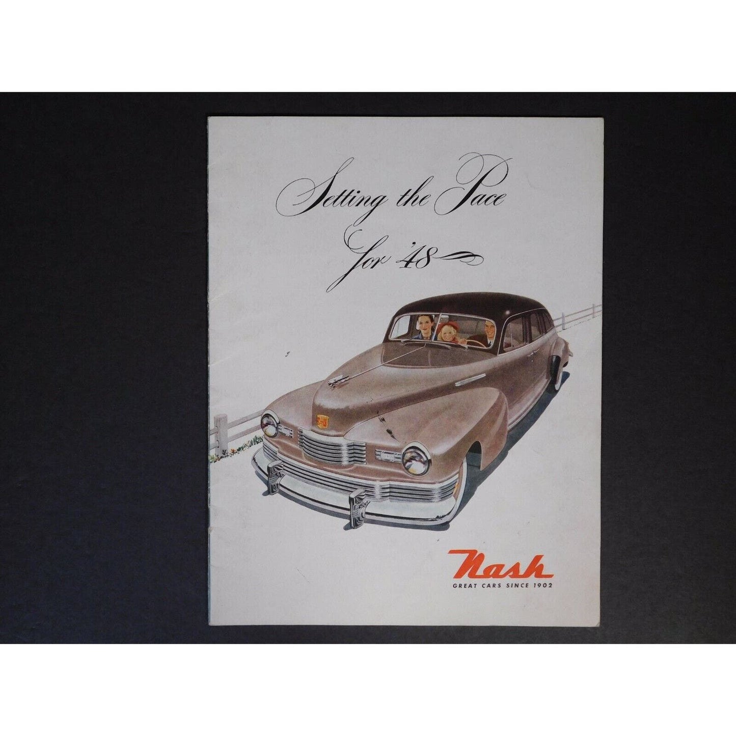 1948 Nash Ambassador "600" Color Sales Brochure Very Good Condition