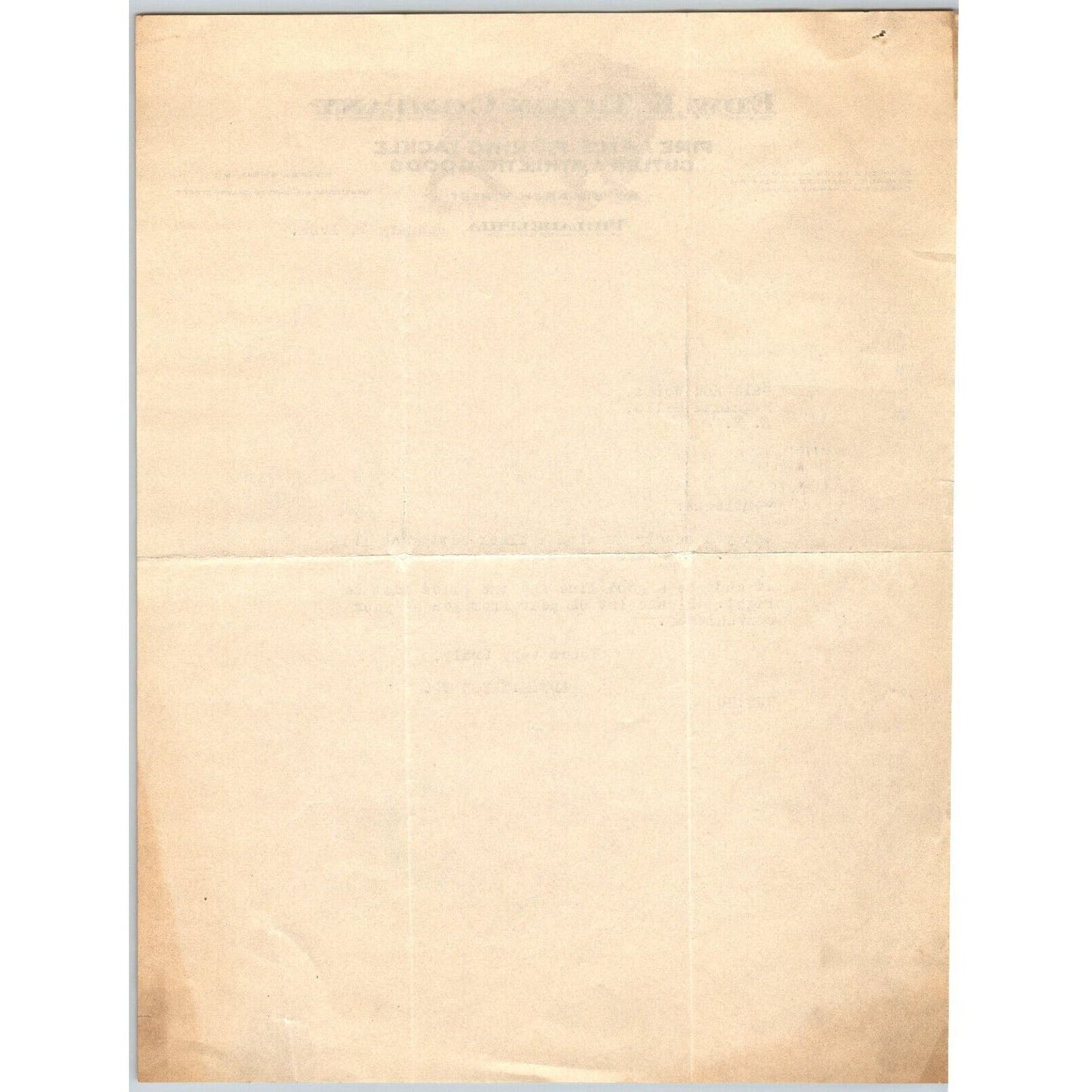 Edw. K. Tryon Company Philadelphia Fire Arms Fishing Tackle 1929 Letterhead