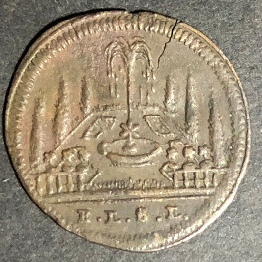 22mm Early French Louis XVI Jeton Token - Ben Fauver Collection