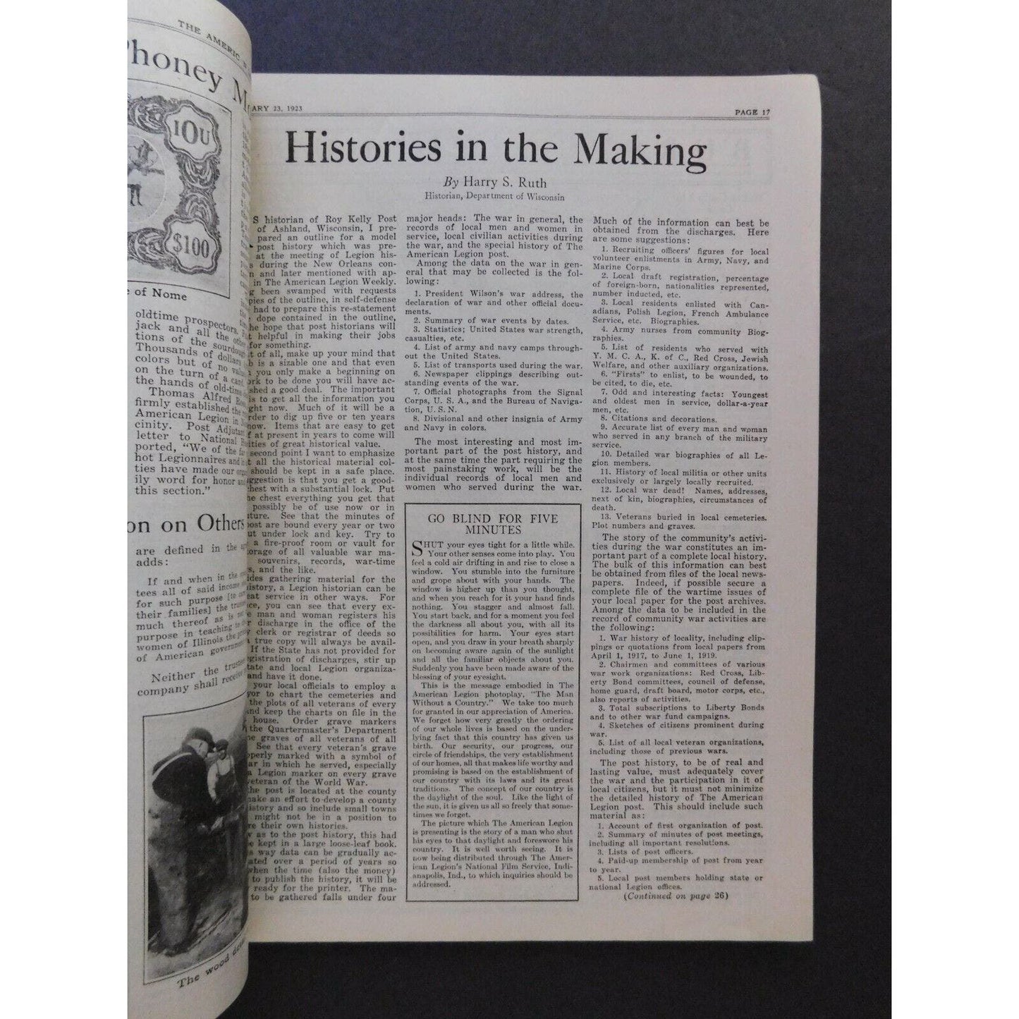"The American Legion Weekly" Feb 1923 - 30 pgs.