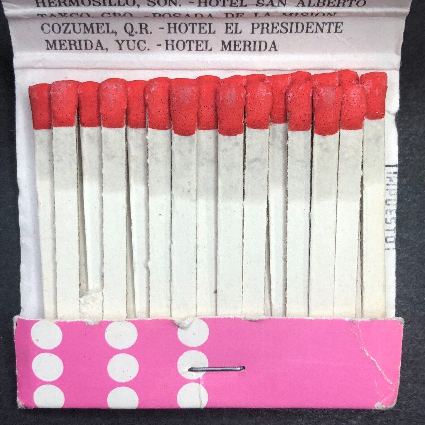 Balsa Hotels Mexico (Cesar Balsa / Hilton) (-5) Matchbook c1970's-80's - Scarce