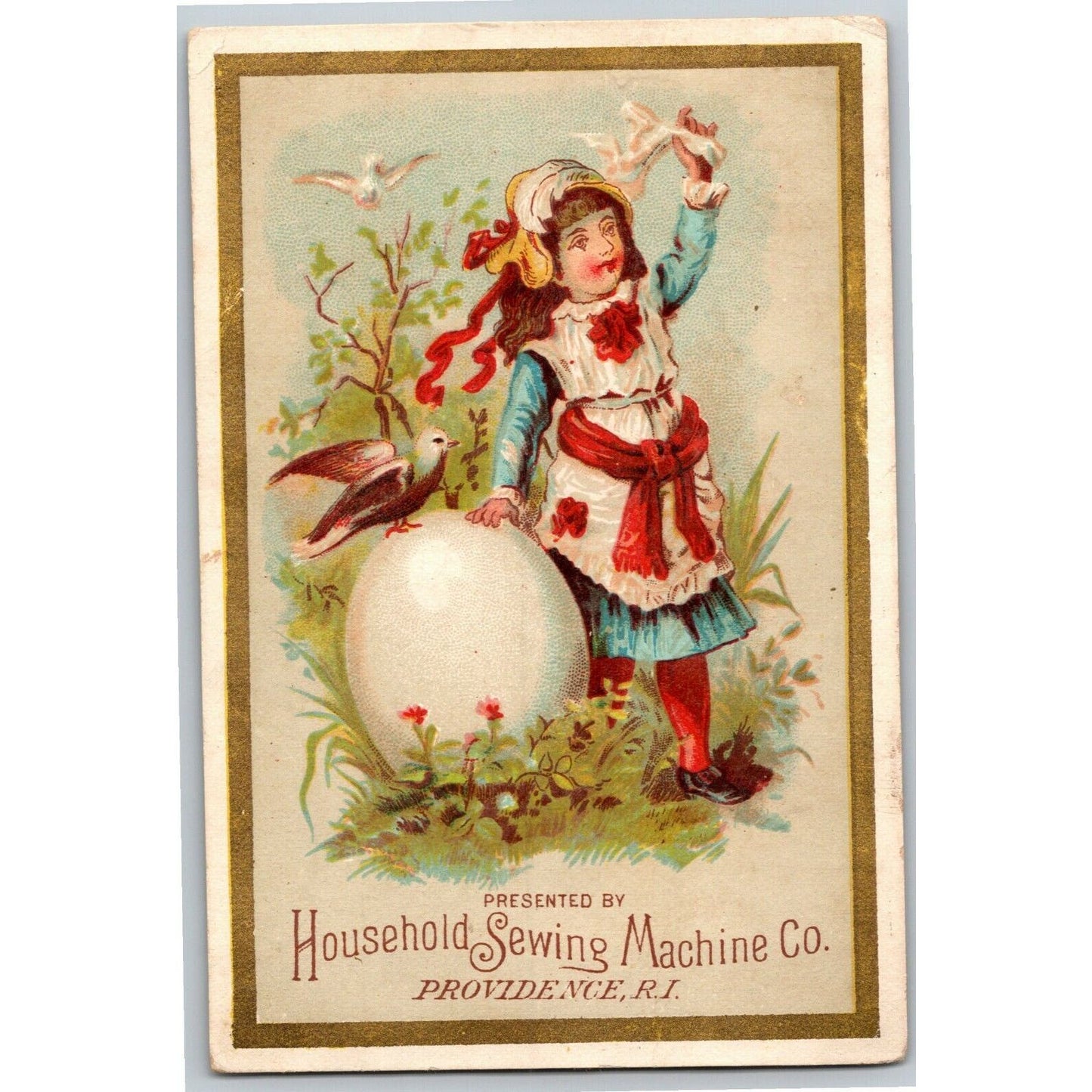 Household Sewing Machine / Stringfellow Norman, VA - Victorian Trade Card