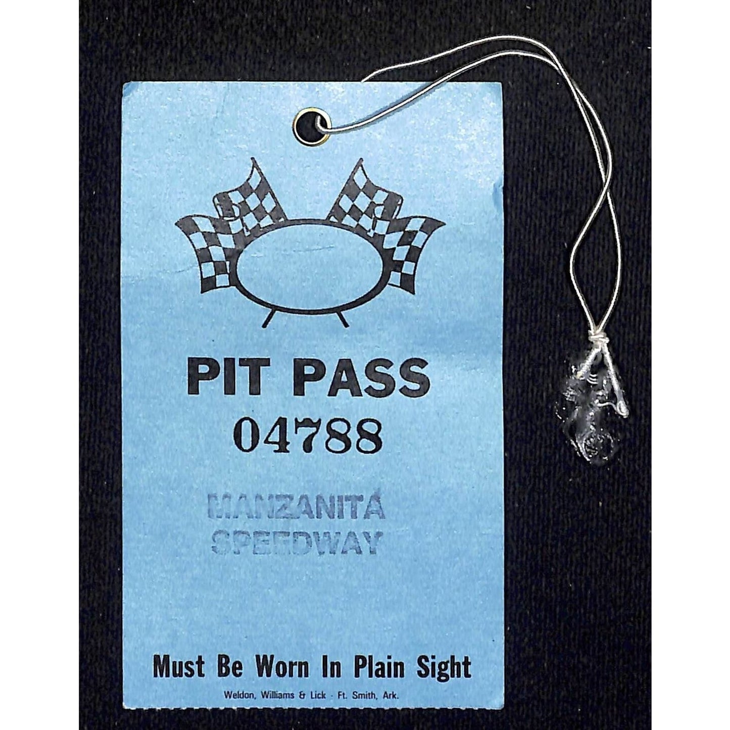 Manzanita Speedway Phoenix, AZ Racing Pit Pass c1970-80's #04788 VGC Scarce