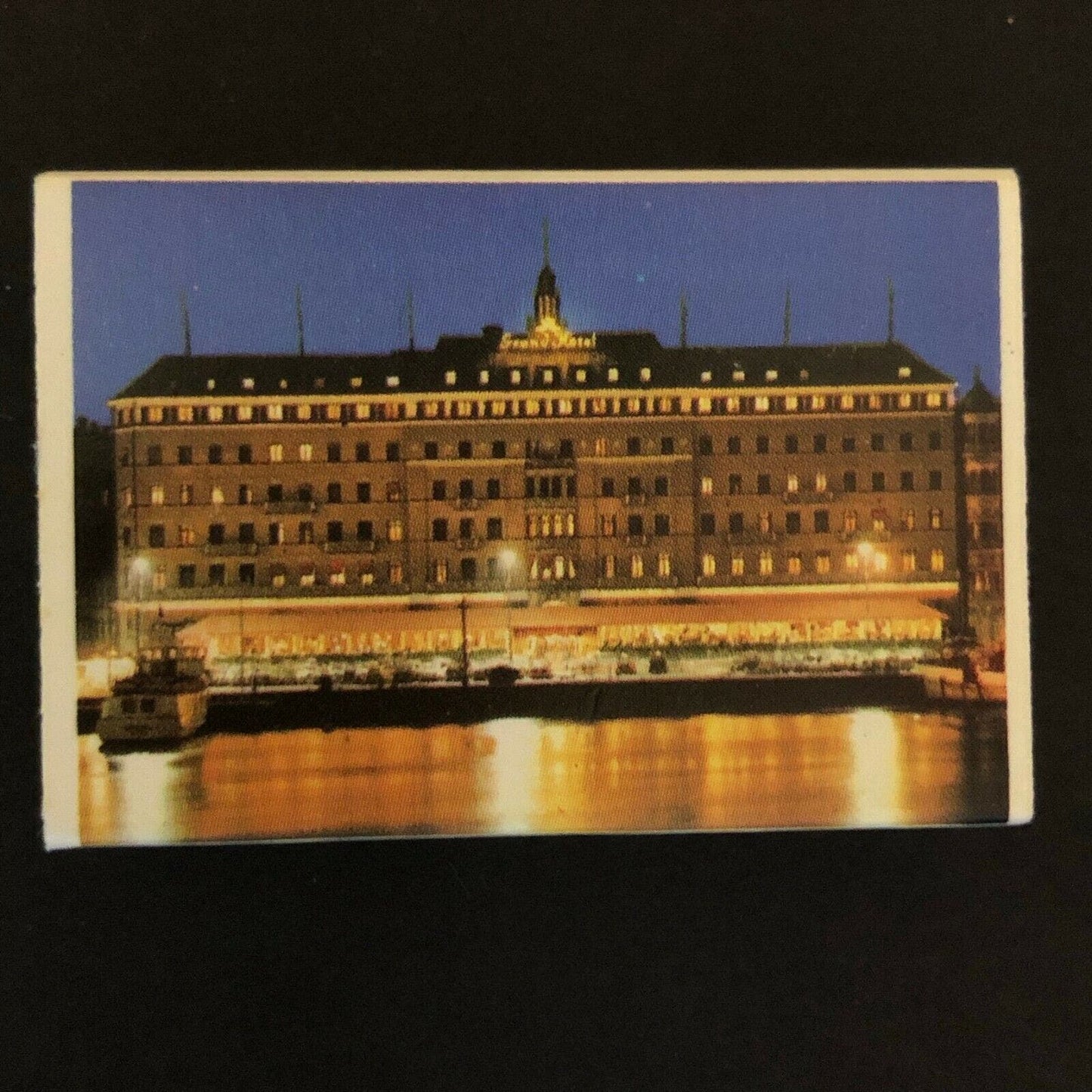 c1980-90 's Vintage Wooden Matchbox Matchbook "Grand Hotel" Stockholm