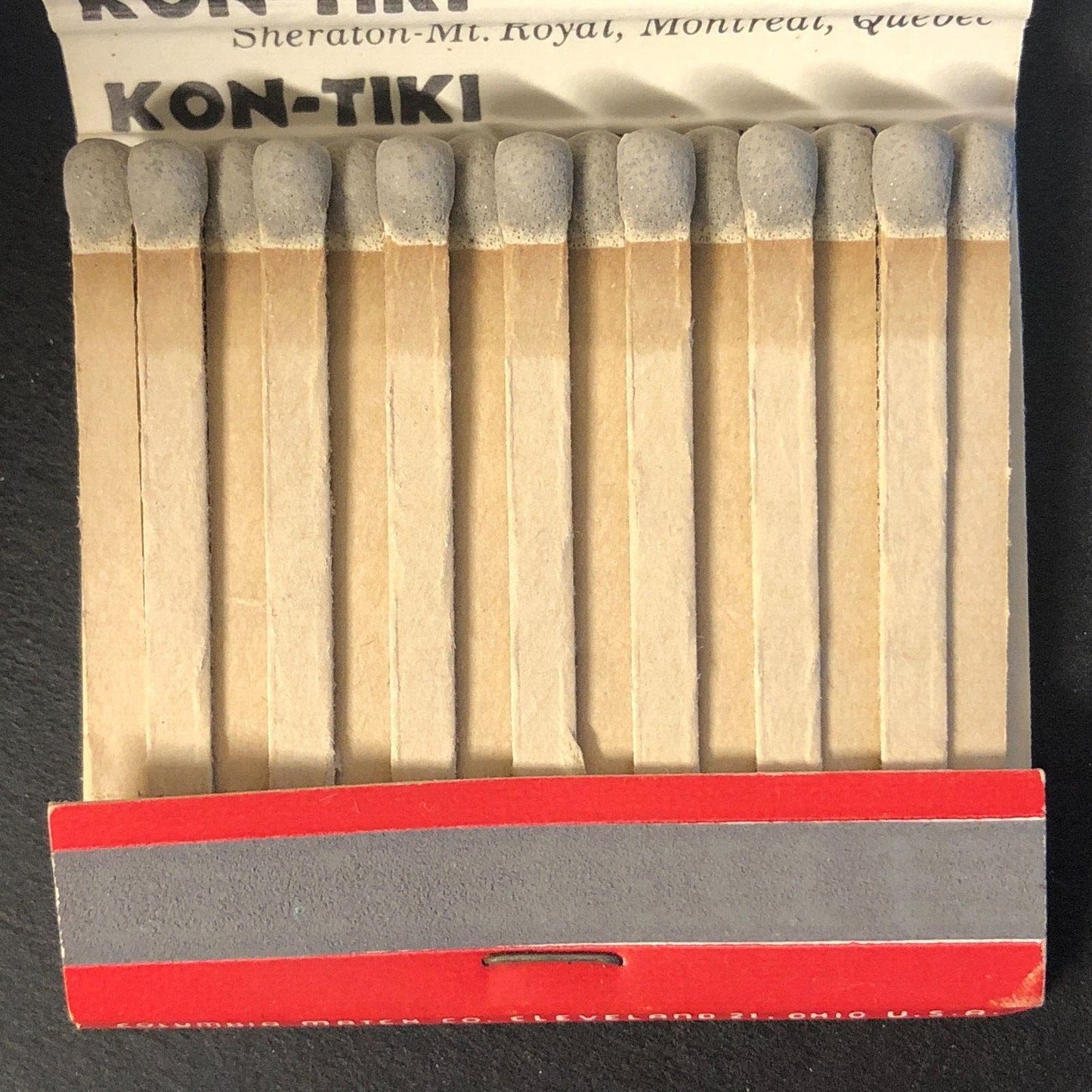 Kon Tiki Ports Dallas Vintage Full Matchbook c1960's-73 VGC