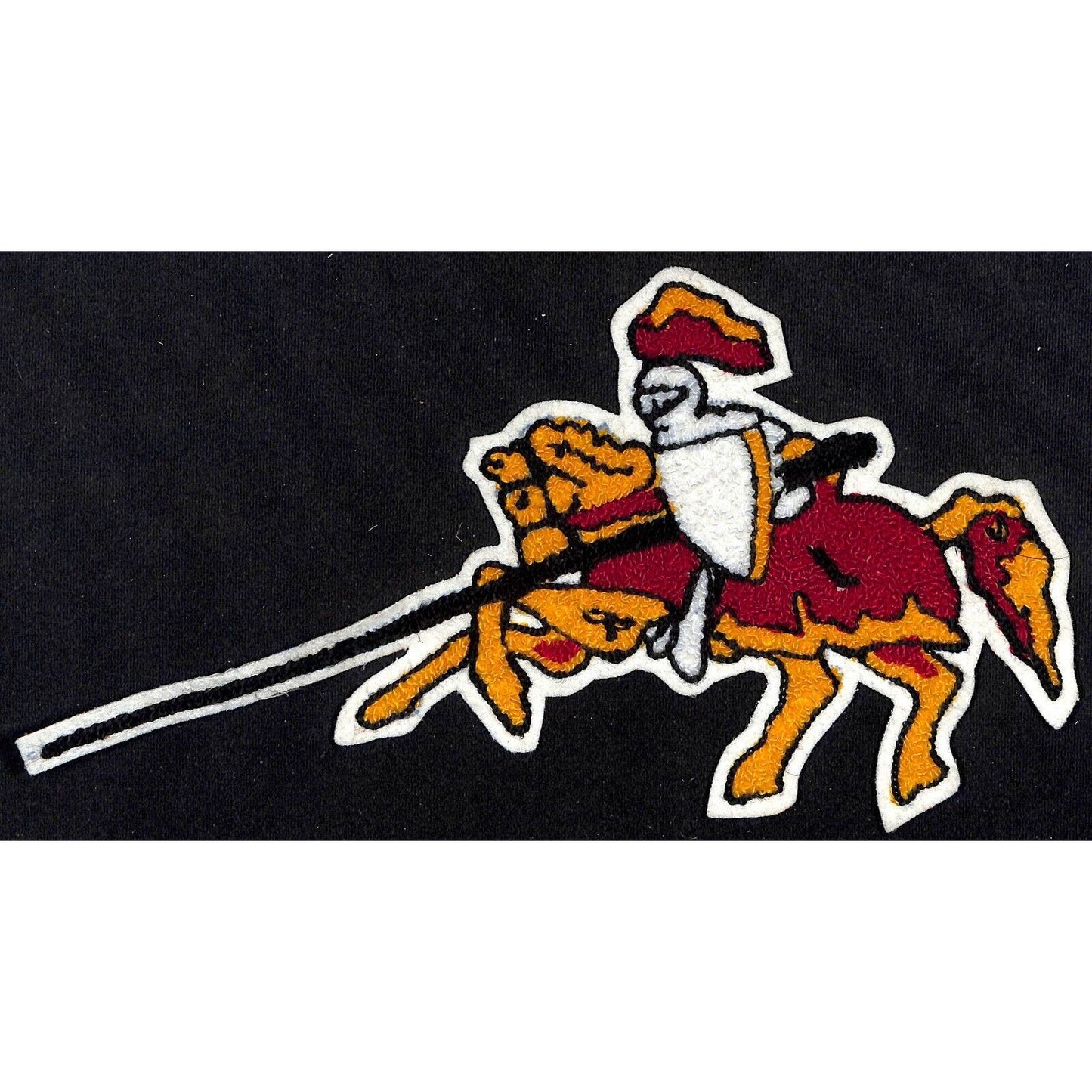 Jousting Armored Knight Large Jacket Patch Team? Vintage c1970's-80's