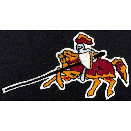 Jousting Armored Knight Large Jacket Patch Team? Vintage c1970's-80's