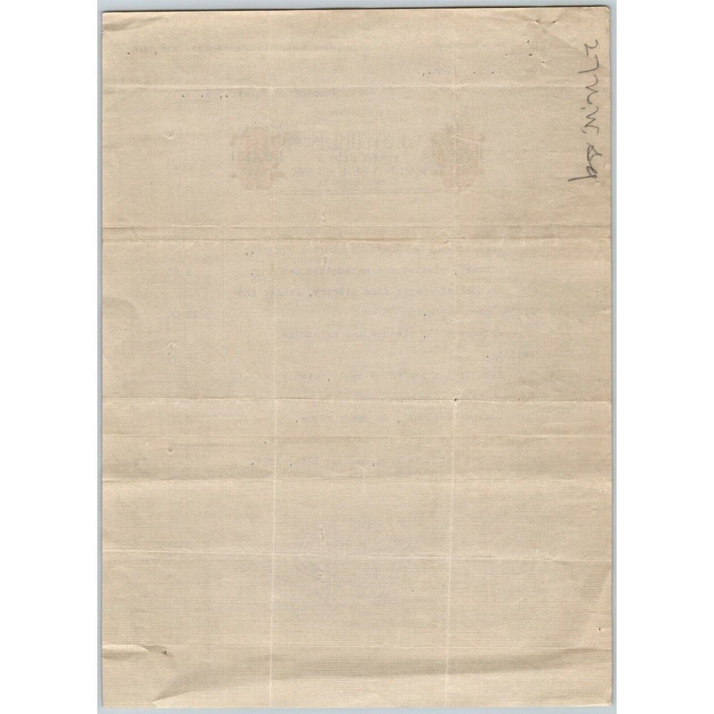 1916 J. Steuhl Inc. Painter Billhead Letterhead Greenwich Ave., NYC Invoice