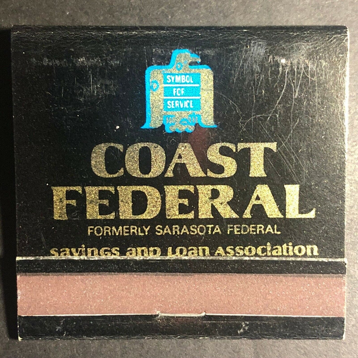 70's-80's Full Matchbook "Coast Federal Savings and Loan" Sarasota, FL
