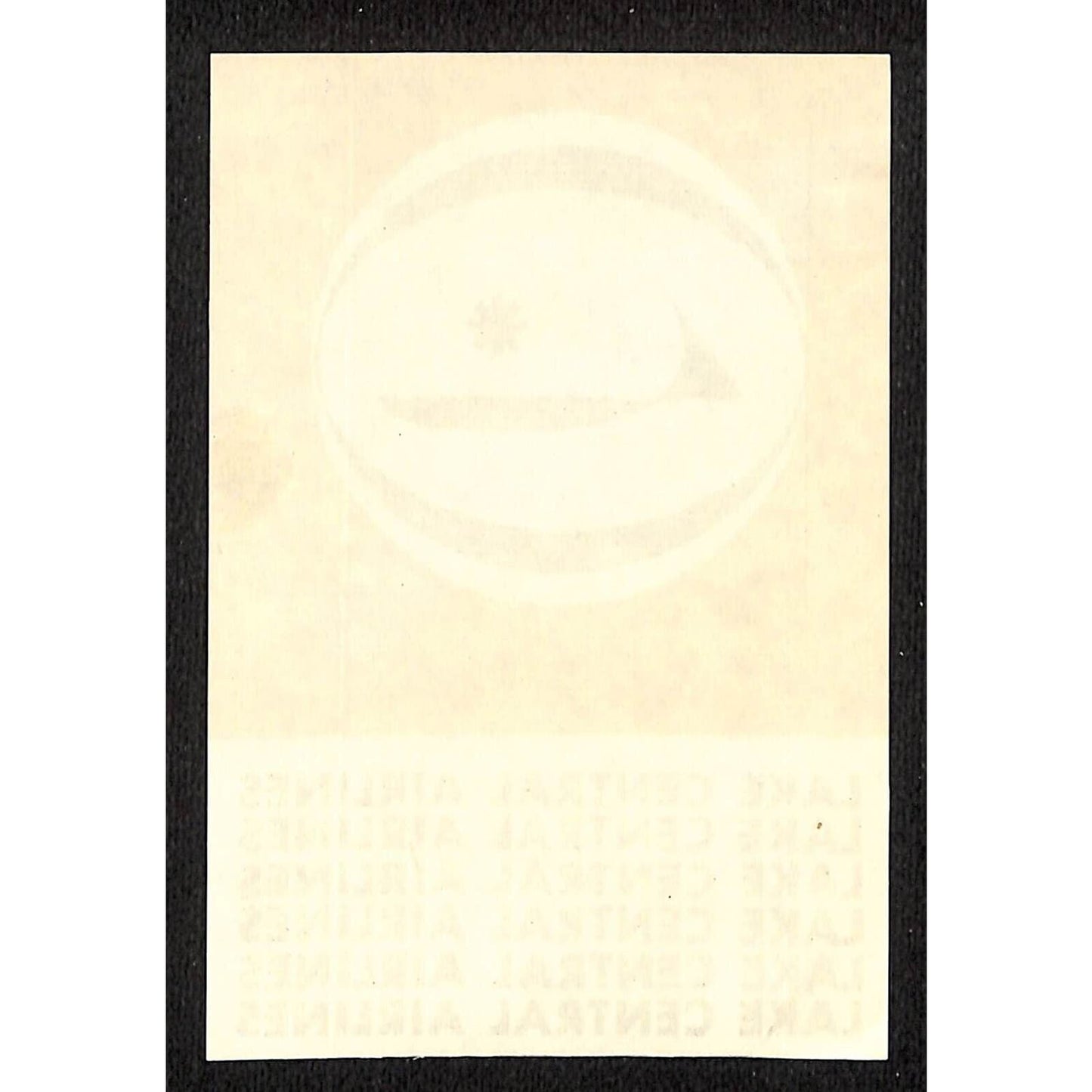 Lake Central Airlines (1950-68) (No Gum) Label 3" x 4 1/2" VGC