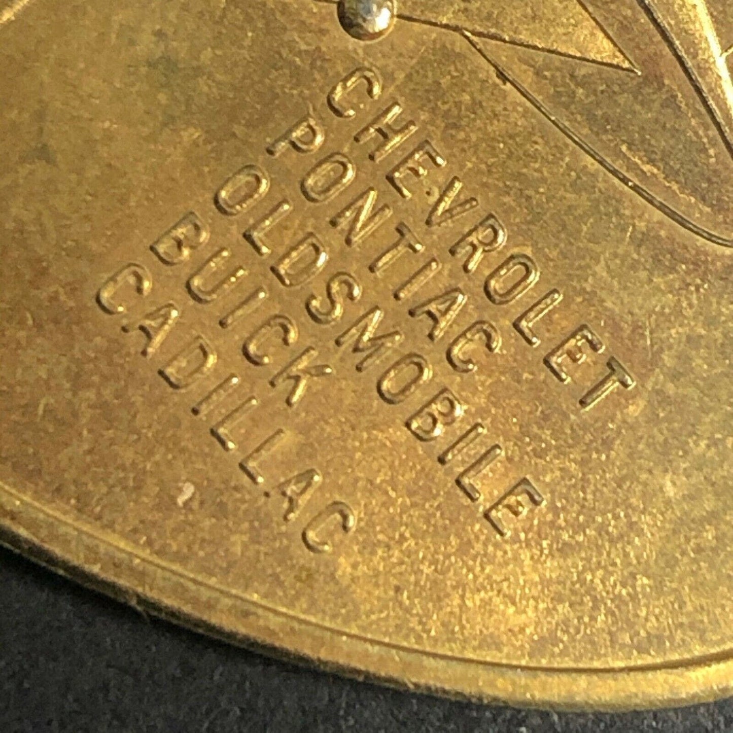 35mm Brass GM General Motors 1955 Motorama Spinner Token - Fauver Coll. VGC
