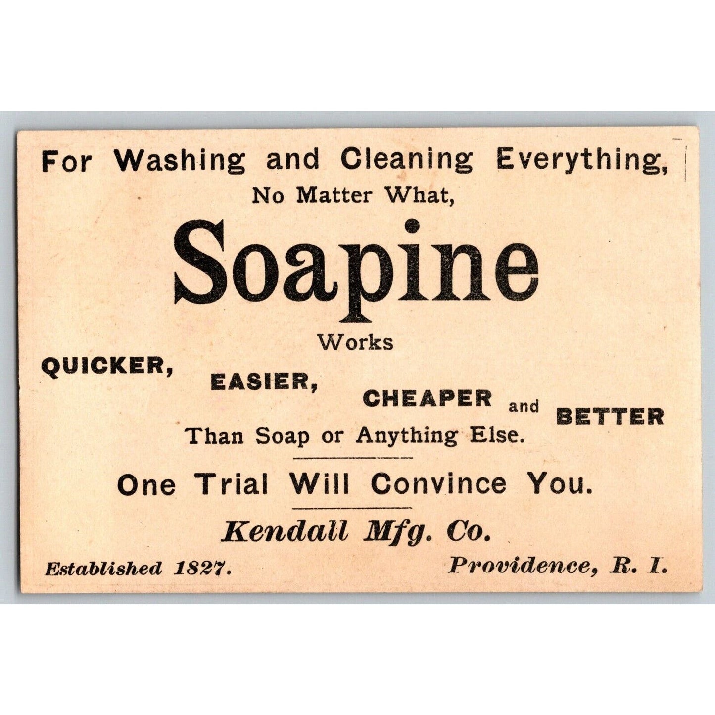 Girl in Dress, Hat & Parasol Looks Out Over Water - Victorian Trade Card Soapine