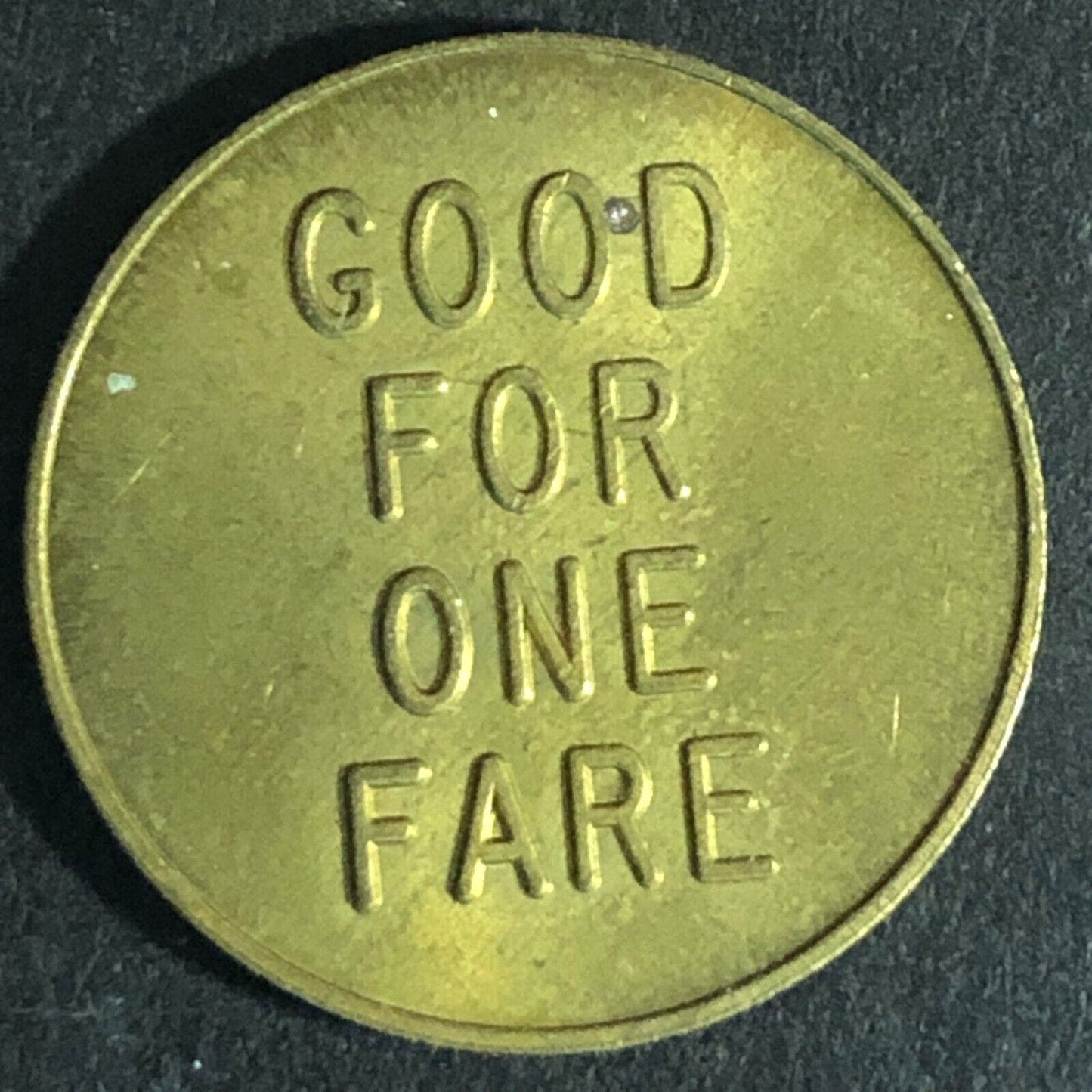 Broward County Transit (Ft. Lauderdale) G/F One Fare Brass Transit Token 23mm