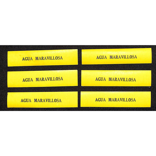 Agua Maravillosa Apothecary ? / Pharmacy ? Labels Gum Adh. NOS Group of 6