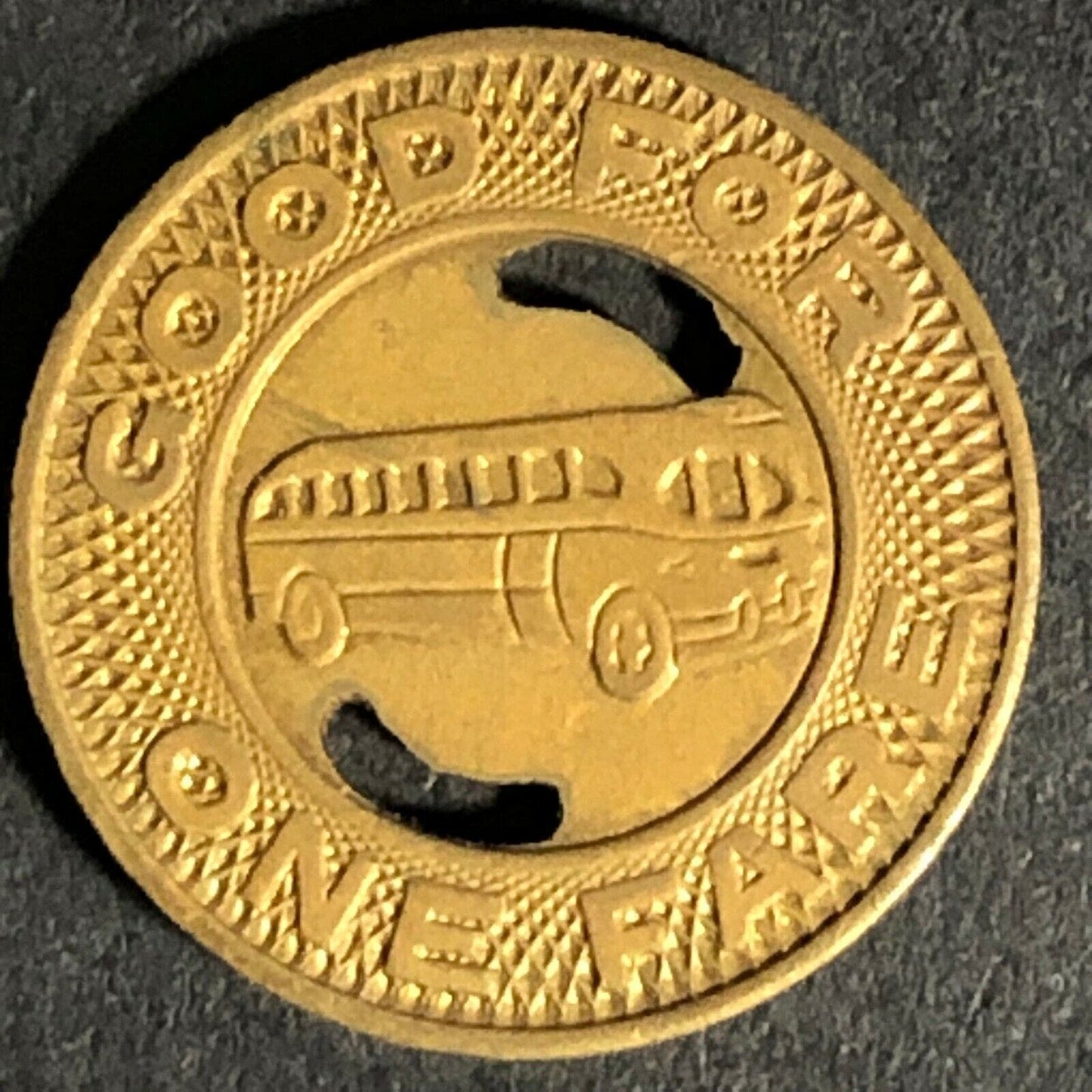 Vintage Scarce Baton Rouge Metro Good For One Fare Transit Token 16mm