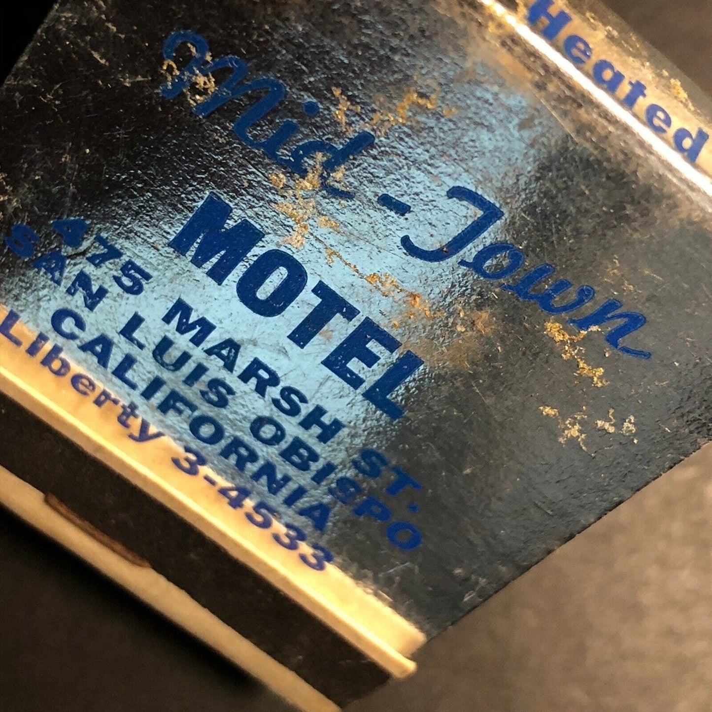 1960's-70's Full Matchbook "Mid-Town Motel" San Luis Obispo, CA