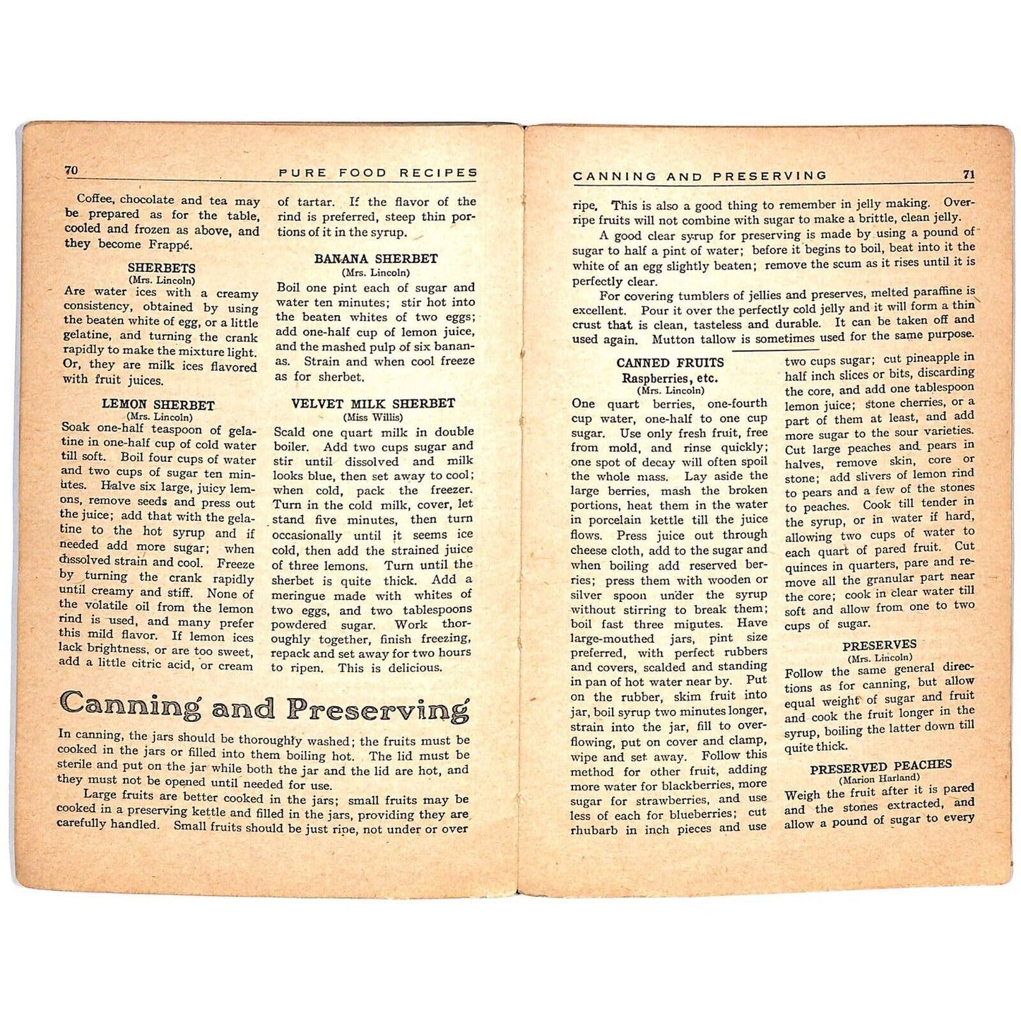 1910 "Home Helps A Pure Food Cook Book" Cottolene Cottonseed Oil 80pp Scarce