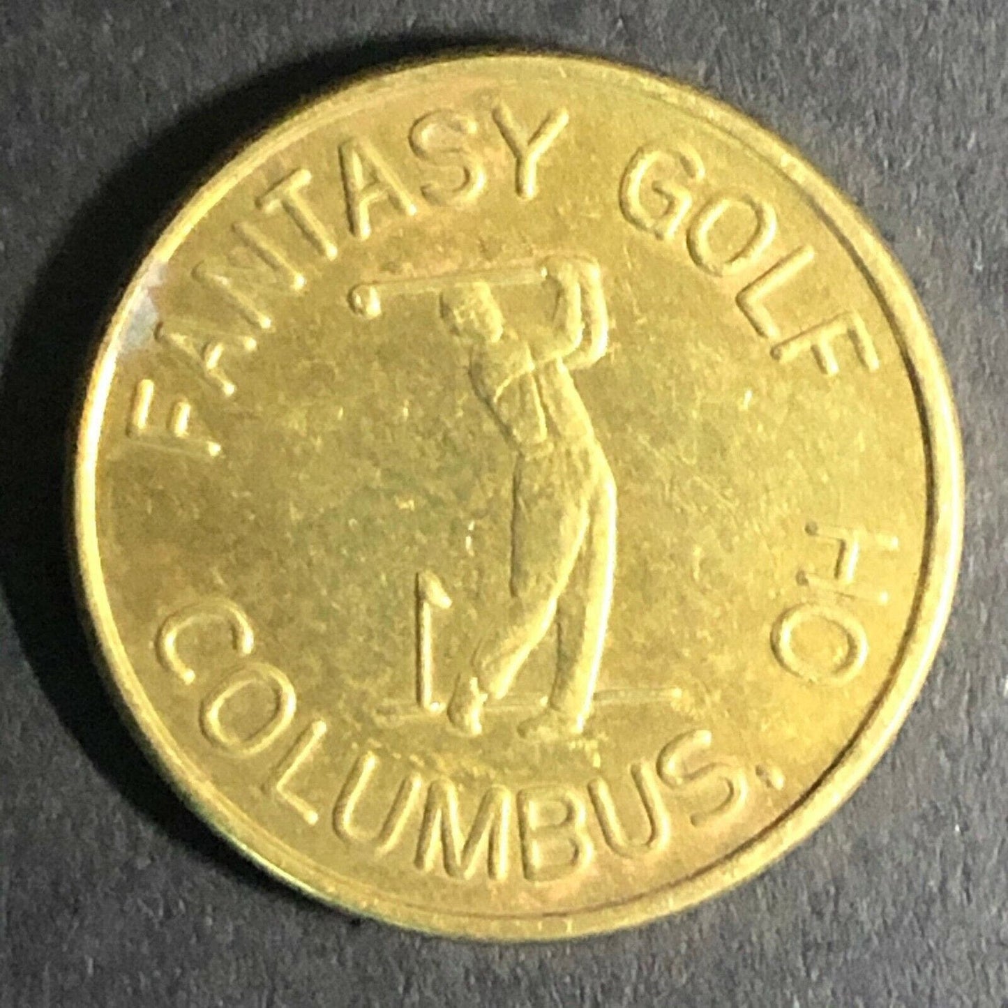 20.30mm Fantasy Golf - Columbus, OH Brass Token - Fauver Collection
