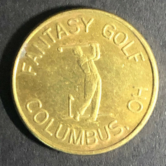 20.30mm Fantasy Golf - Columbus, OH Brass Token - Fauver Collection