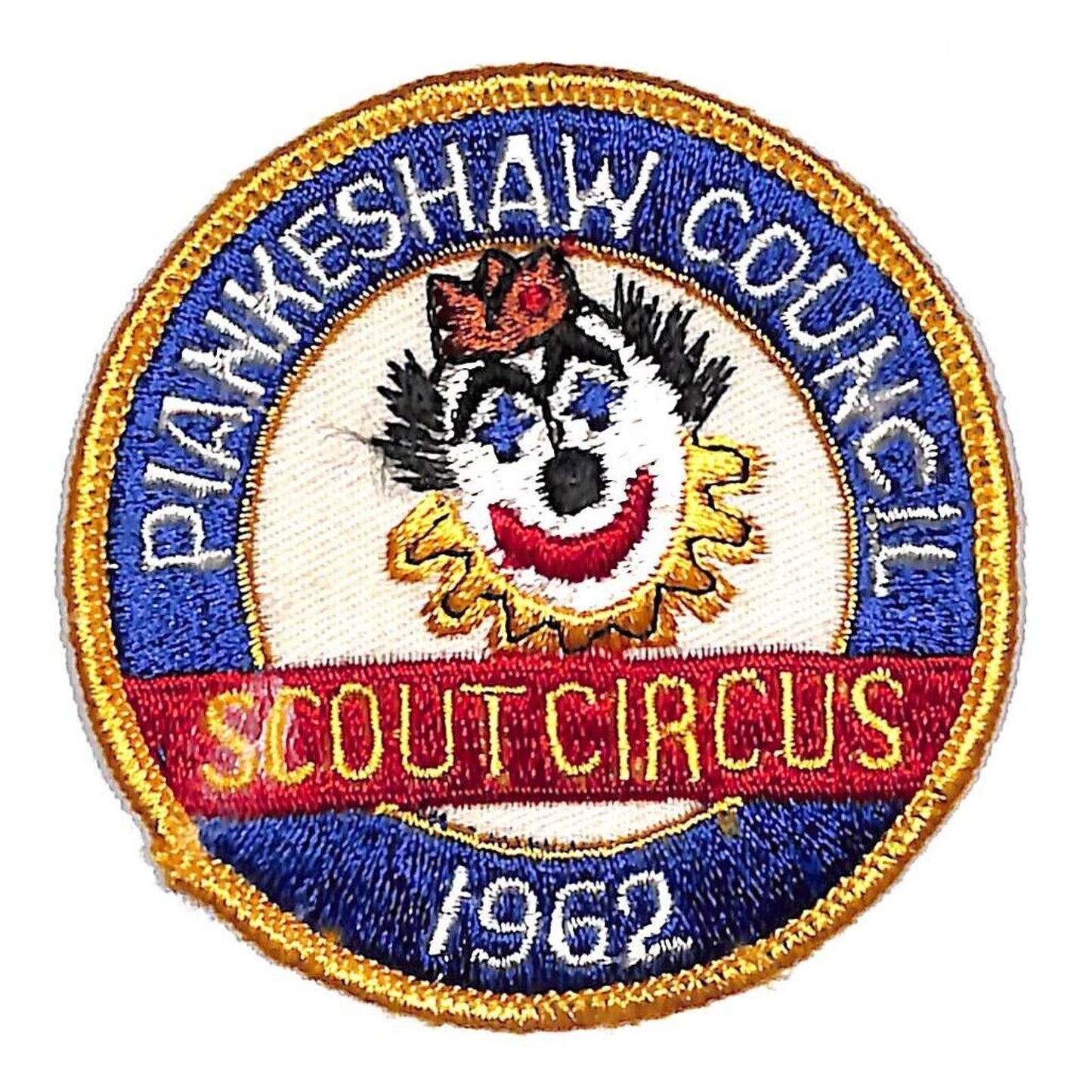 BSA Patch Piankeshaw Council Scout Circus 1962 Clown VGC - Scarce