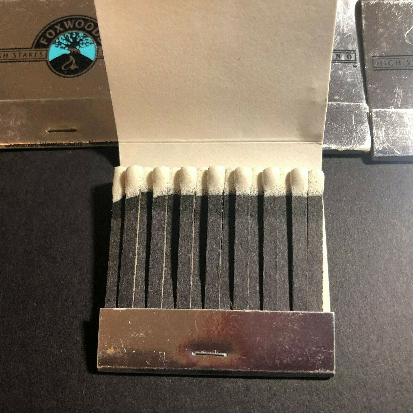 Group of 7 Foxwoods Casino Gambling 90's Full Matchbooks