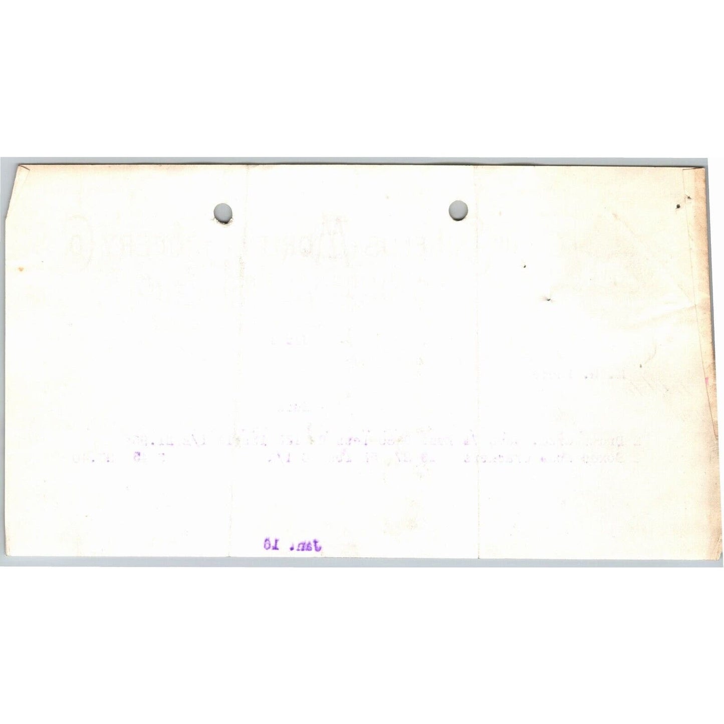 c1895 Shields-Morley Grocery Colorado Springs Letterhead M.H. Keefe "Crkc. Java"