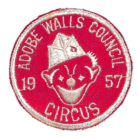 BSA Patch Adobe Walls Council 1957 Circus w/ Clown VGC Scarce