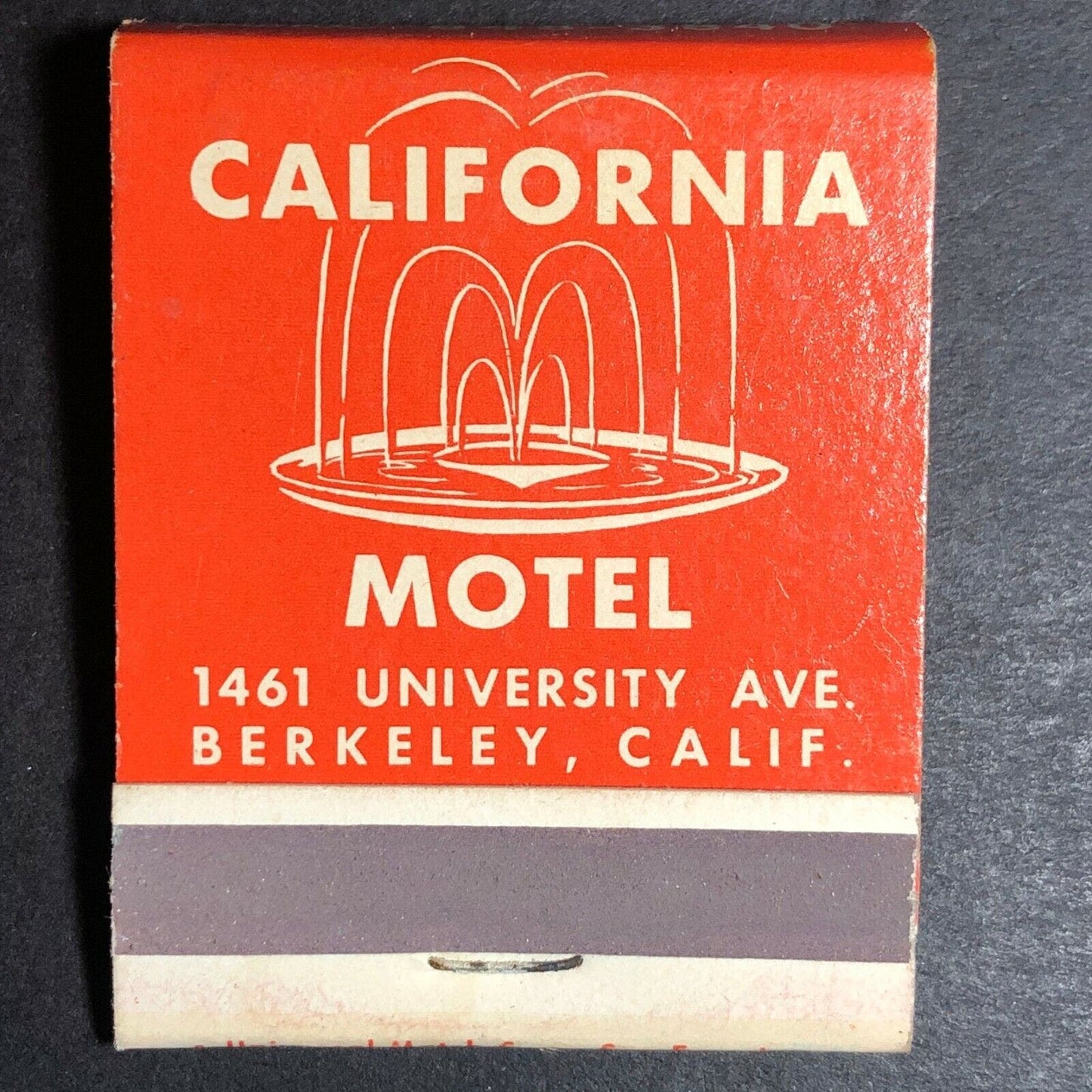 1960's-70's Full Matchbook "California Motel" Berkeley, CA