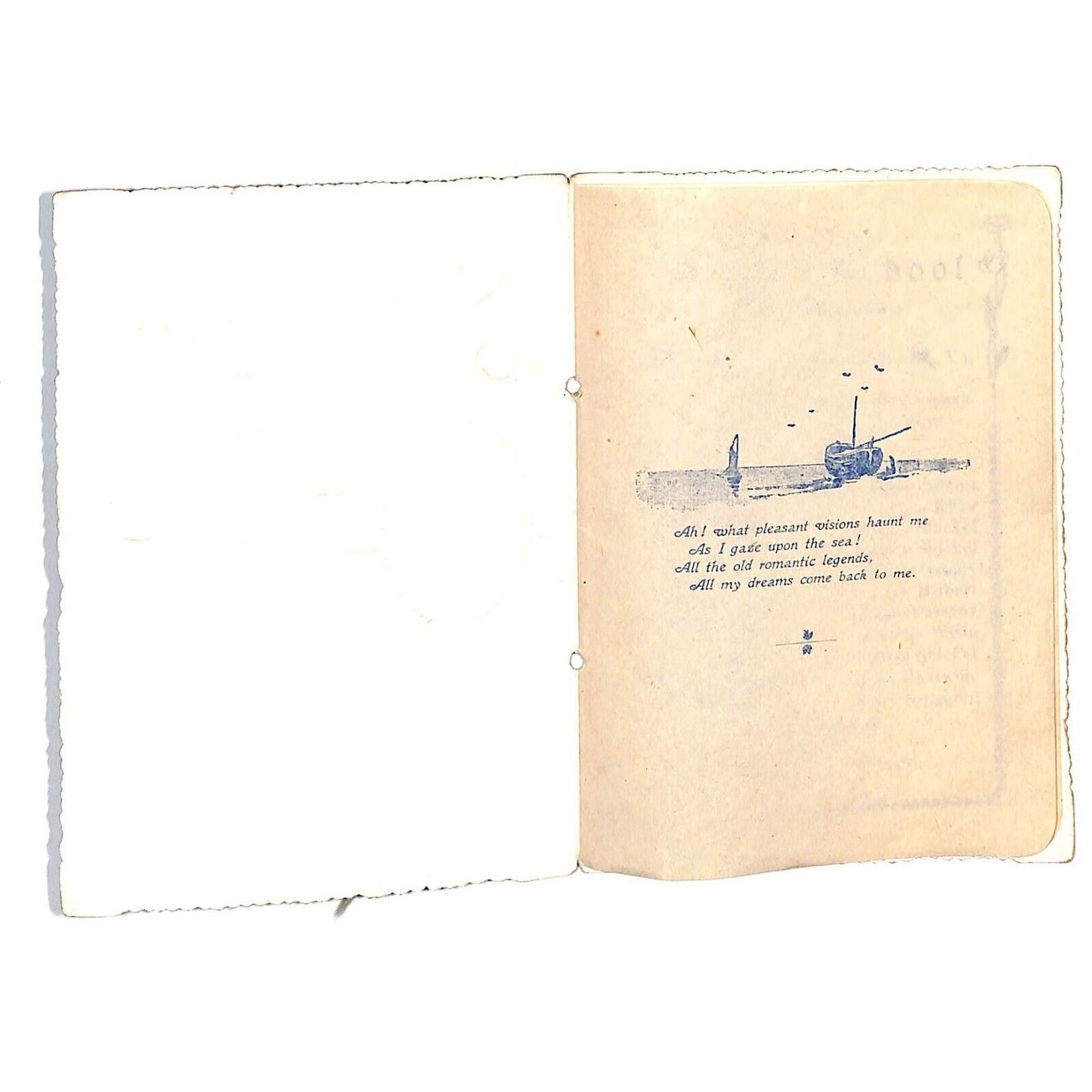 Ashby Dist. Rockingham Co. Montezuma Grade School 1904 Souvenir Card Flag