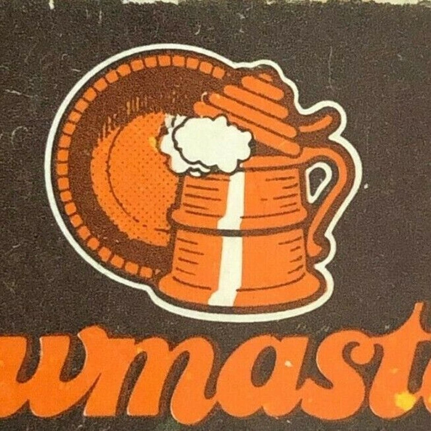c1970's-80's Wooden Matchbox Matchbook "Brewmaster's Steak Wine Beer"