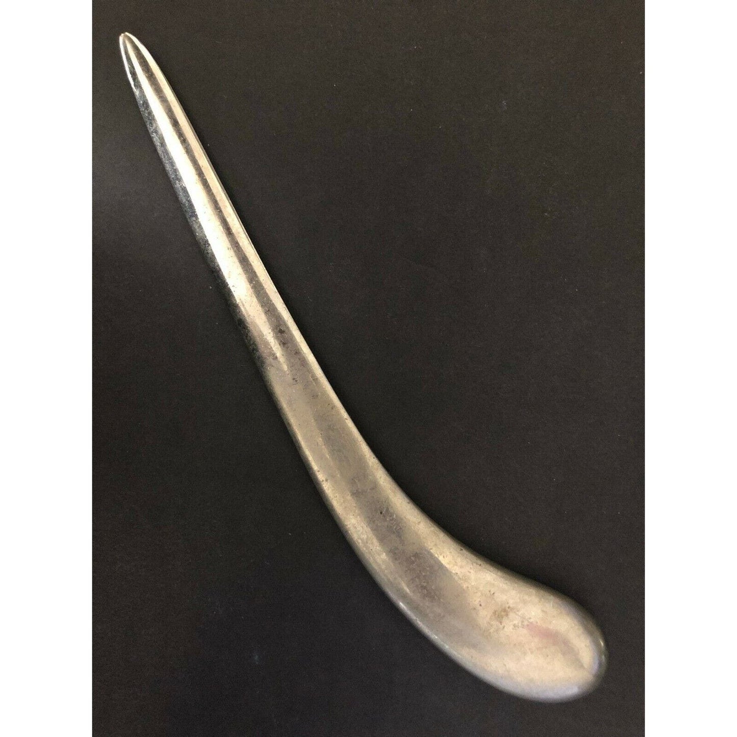 Vintage c1970's-80's Heavy (5oz.) Solid Brass Golf? Art Design Letter Opener