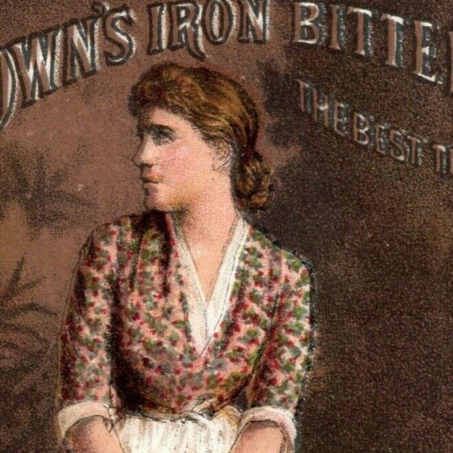 Brown's Iron Bitters Langtry "The Jersey Lily" Baltimore -- Victorian Trade Card
