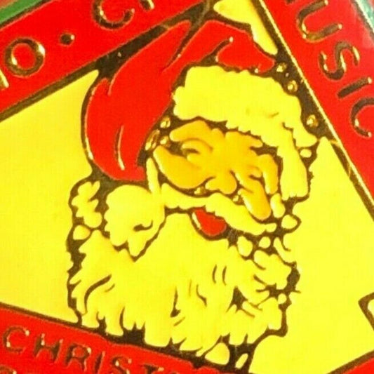 c1989 Kodak Lapel Hat Pin - Radio City Music Hall Christmas Spectacular Santa