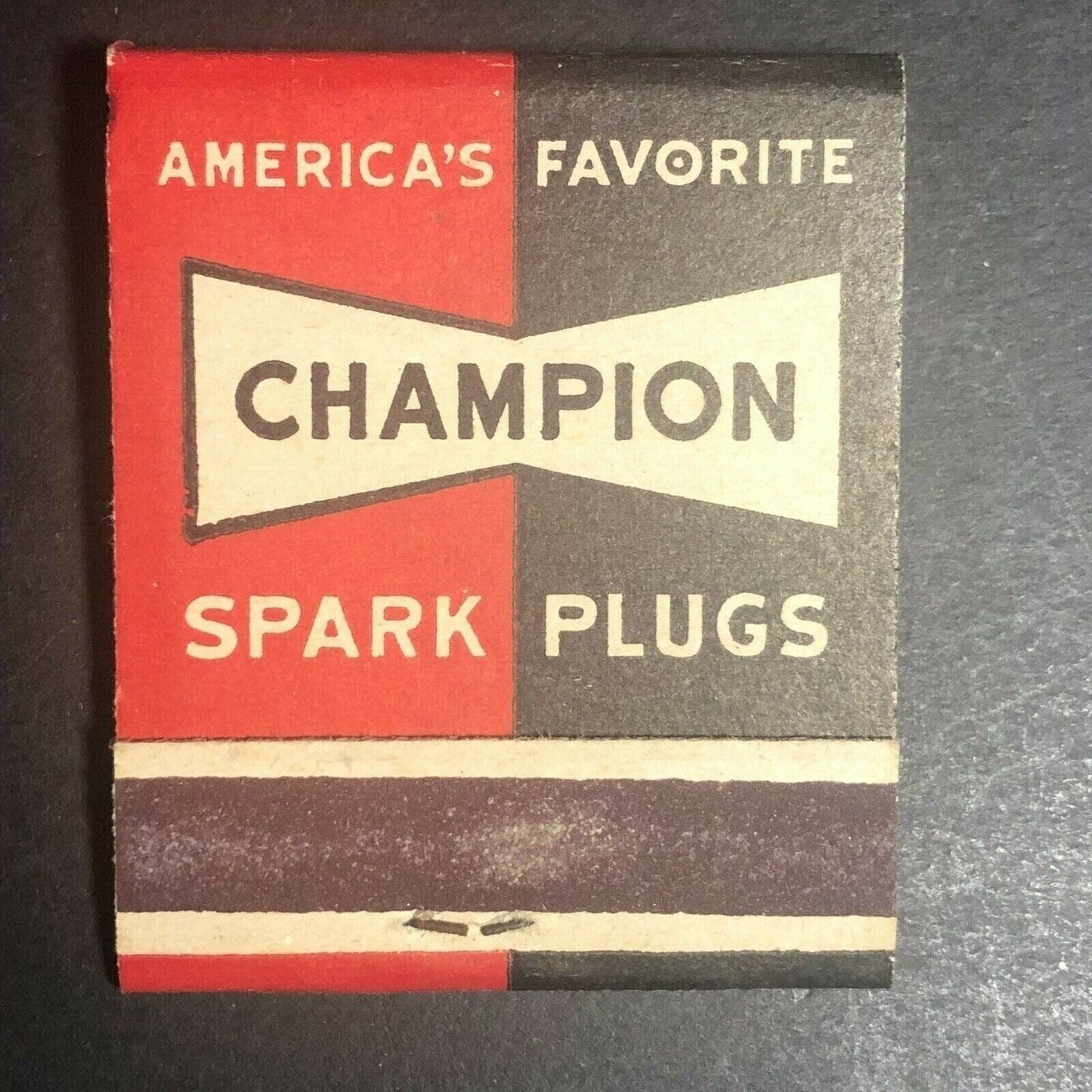 "Champion Spark Plugs" America's Favorite c1950's-60's Full Matchbook